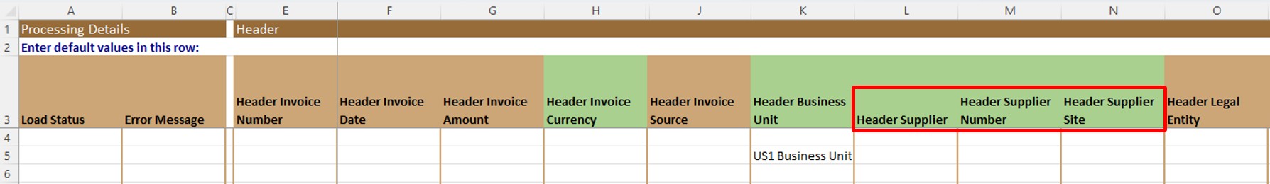 DataSheet Lookup - Simplified Loader Excel for Oracle Fusion Cloud ERP